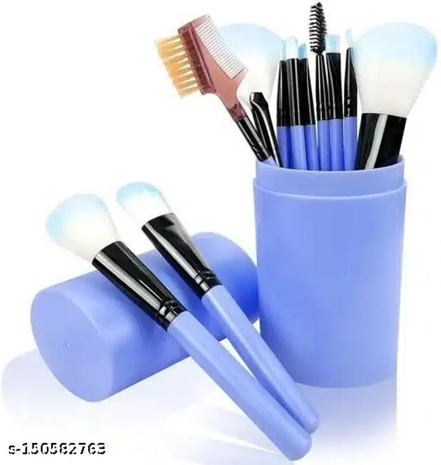 Premium Makeup Brushes (Multicolor, Set of 12)
