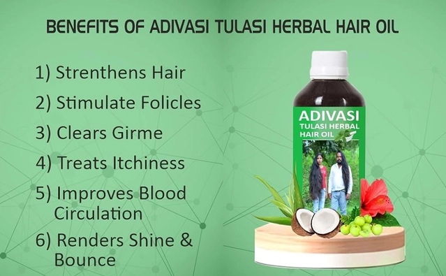 Adivasi Tulsi Herbal Hair Oil for Hair Fall & Hair Growth 125 ml