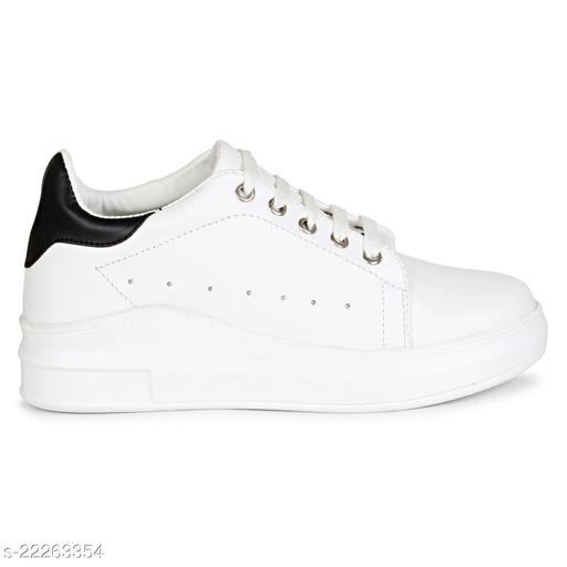 Casual Shoes for Women (White & Black, 3)