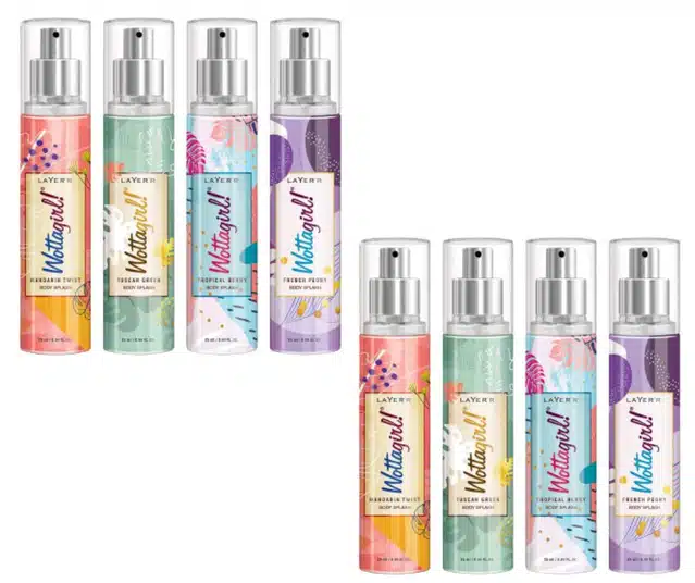 Combo of Layer Wattagirl Body Splash (Pack of 8, 25 ml)