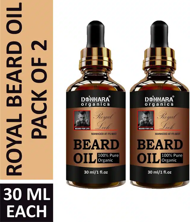 Donnara Organics Beard Oil (Pack of 2, 30 ml)