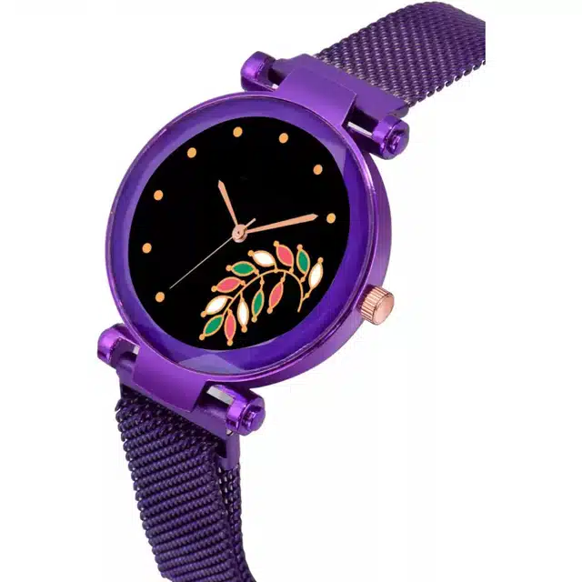 Analog Wrist Watch for Women (Purple)