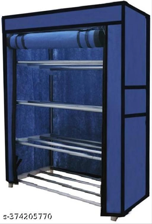 Metal 4 Layer Collapsible Multipurpose Rack (Blue)