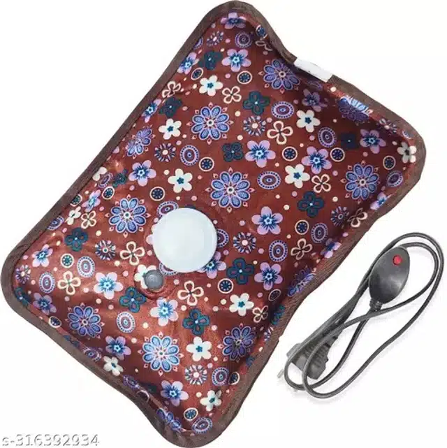 Electric Hot Water Bag for Pain Relief (Multicolor)