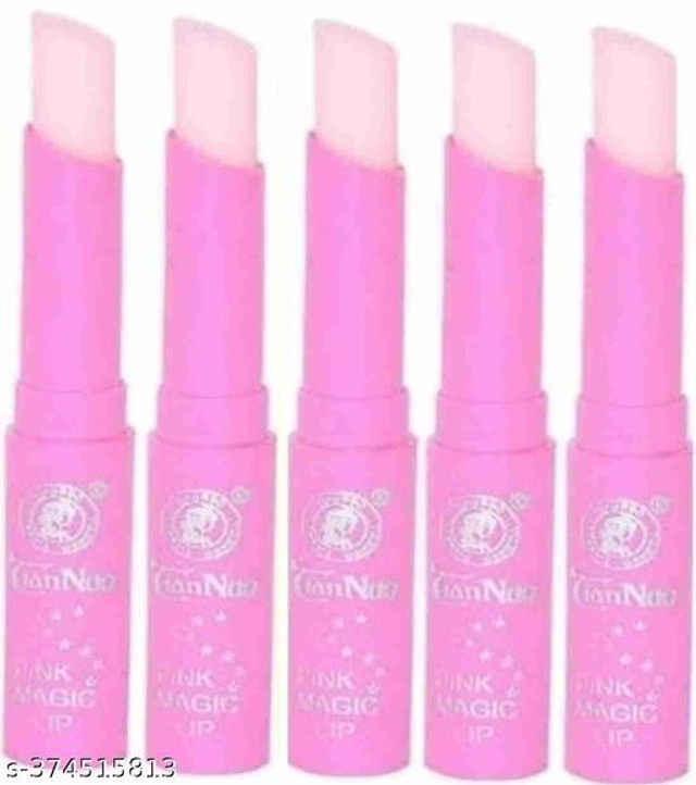 Color Changing Magic Strawberry Lip Balm (Pink, Pack of 2)