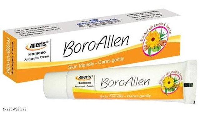 Allen's BoroAllen Antiseptic Cream (20 g, Pack of 4)