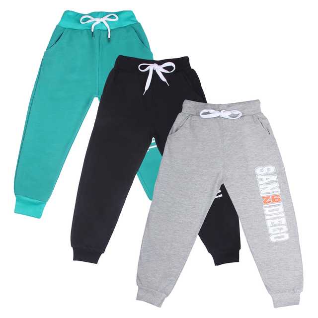 Boy's Casual Pants (Multicolour, 7-8 Years) (Pack of 3) (C-371)