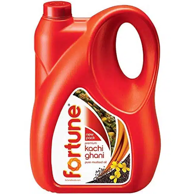 Fortune Premium Kachi Ghani Pure Mustard Oil 5 L (Jar)