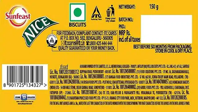 Sunfeast Nice Biscuit 142 g