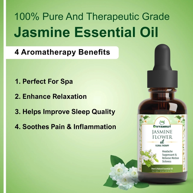 Divyamrut Jasmine Flower Essential Oil (30 ml)