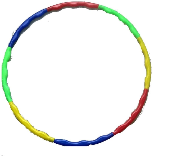 Adjustable Plastic Hula Hoop Ring Set for Kid (Multicolor, Set of 1)