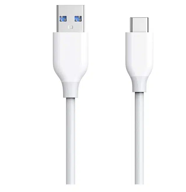 Type C Charging Cable (White, 1 m)