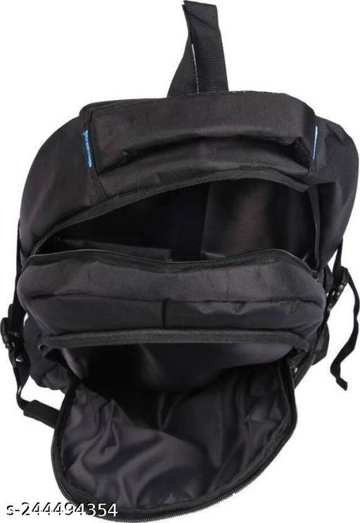 Polyester Backpack for Men & Women (Black, 35 L)