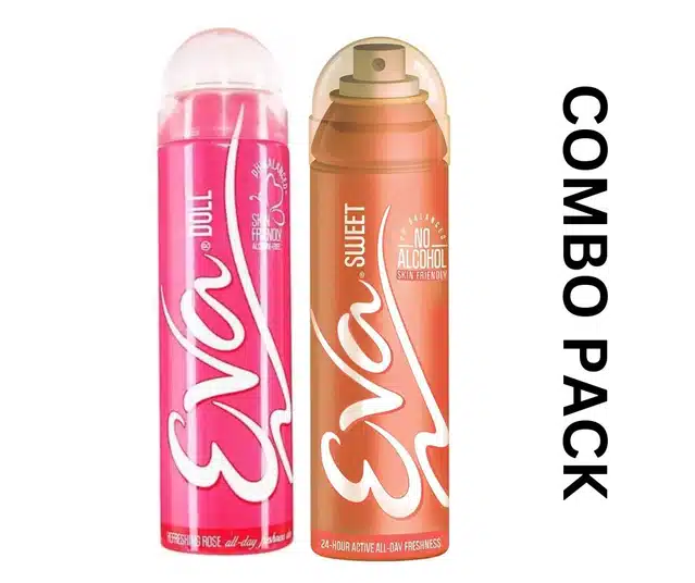 Eva Doll & Sweet Deodorants for Women (125 ml, Pack of 2)