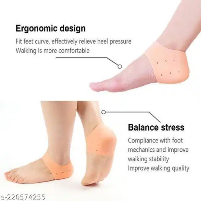 Moisturizing Silicon Gel Socks (Beige)