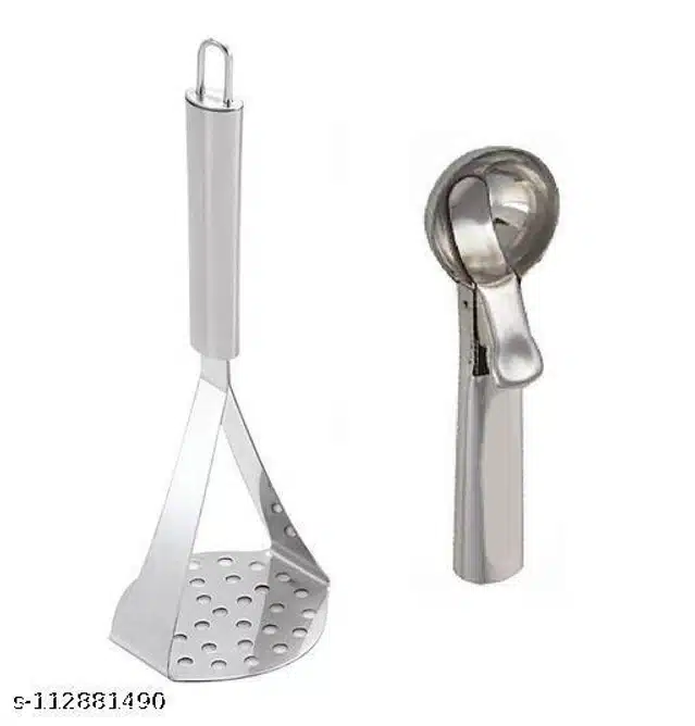 2PCS Potato Masher Stainless Steel, Mashed Potatoes Masher, Best