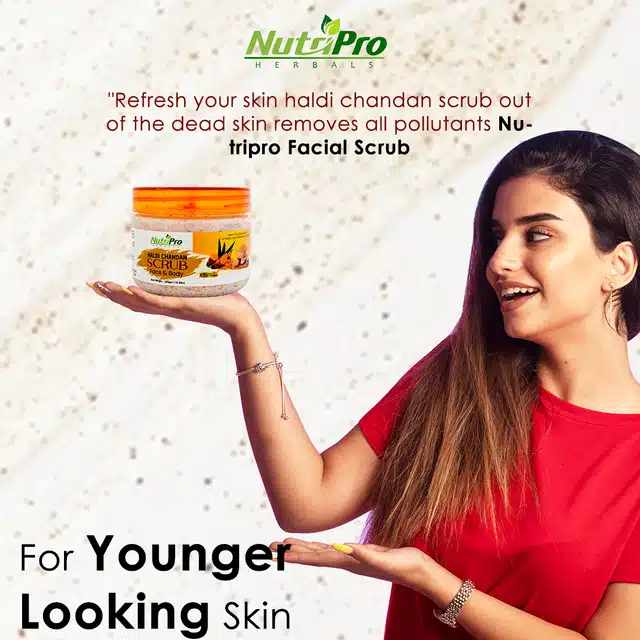 NutriPro Haldi Chandan Face Scrub (300 g)