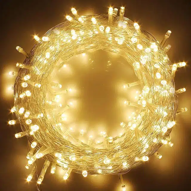 LED Pixel String & Rice Light for Festive Decoration (Yellow, 15 m)