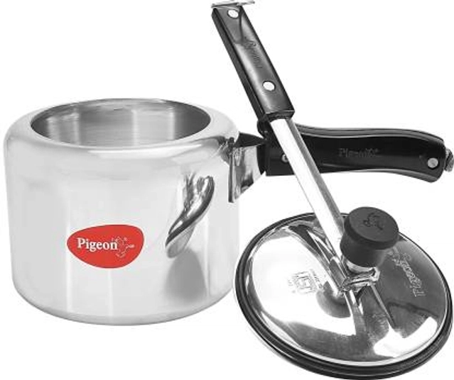 PIGEON Deluxe Aluminium Outer Lid Pressure Cooker (5 Ltr, Pack of 1)