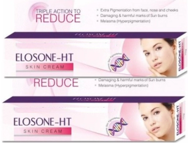 Elosone-HT Face Whitening Cream (15 g, Pack of 2)