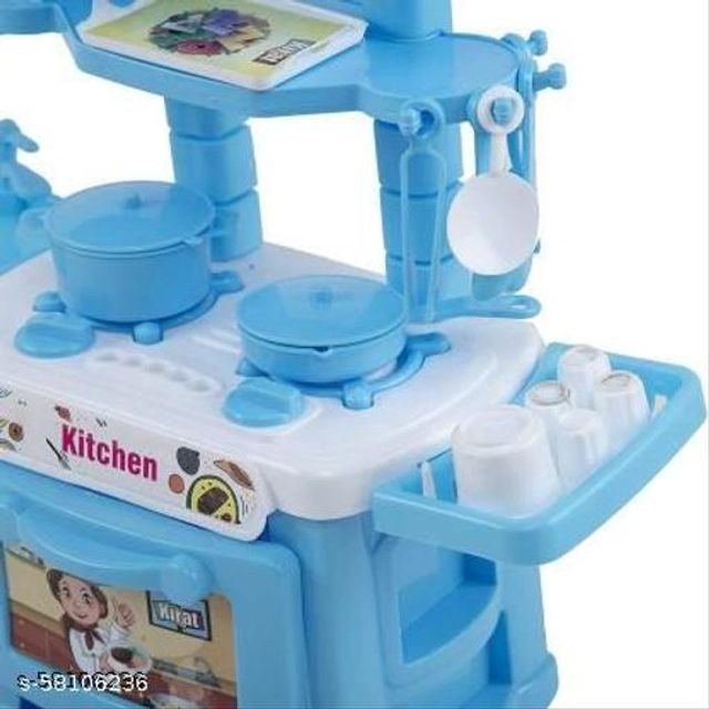 Chef Kitchen Set Toy for Kids (Sky Blue, Set of 1)