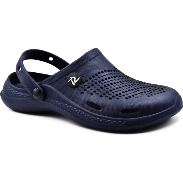 Textured Clogs For Women (Navy Blue, 3)