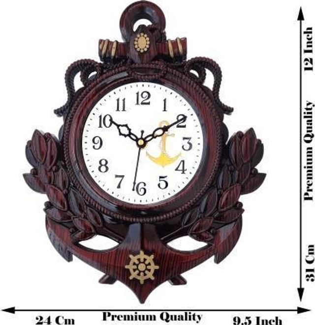 DIVINE CRAFT Royal Touch analogue wall clock (Pack of 1)