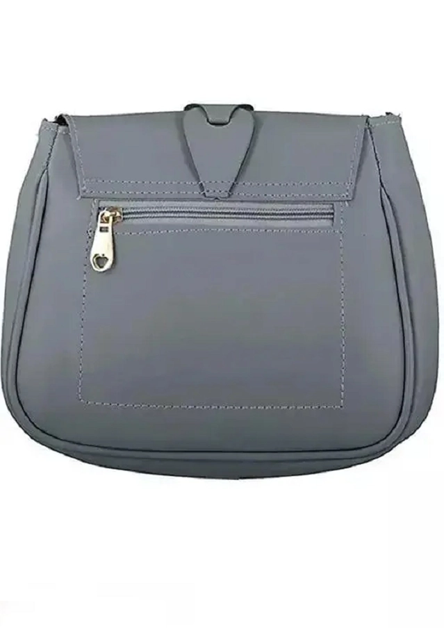 PU Sling Bag for Women (Grey)