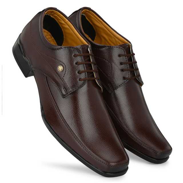 Katenia Synthetic Men Formal Shoes (Brown, 6) (KF-13)