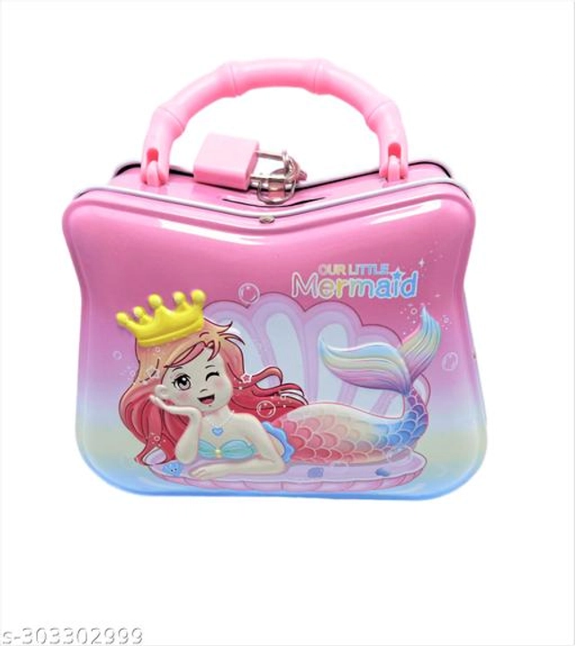 Mermaid Piggy Bank for Kids (Multicolor)