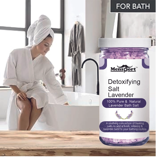 Mensport Detoxifying Lavender Bath Salt Crystal (200 g)