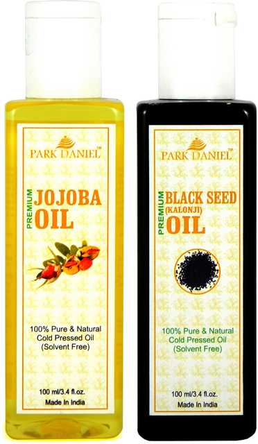 Park Daniel Jojoba Oil & Black Seed Oil (Pack of 2, 100 ml) (SE-1818)