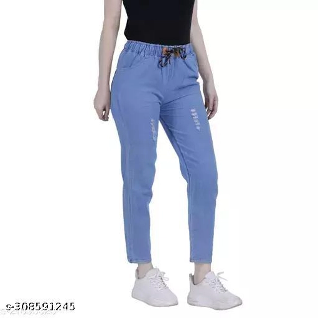 Denim Slim Fit Jeans for Women (Blue, 24)