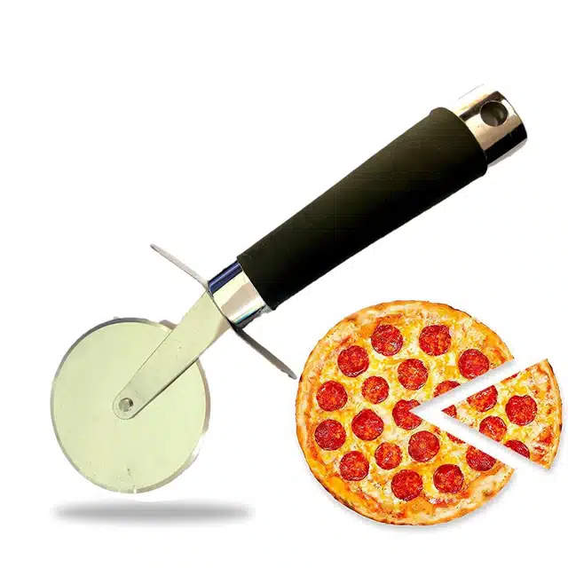 Stainless Steel Non-Slip Pizza Cutter (Multicolor)