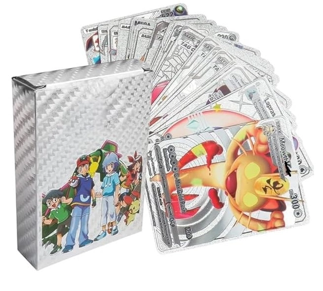 Foil 55 Pcs Playing Cards for Kids (Multicolor, Set of 1)