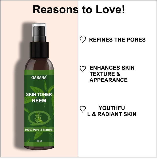 Combo of Gabana Green Tea & Rose Skin Toner Spray (100 ml, Pack of 2)