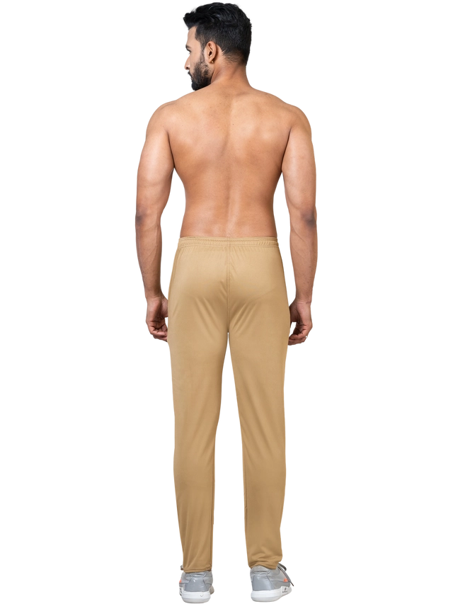 Polyester Solid Trackpant for Men (Beige, XS)