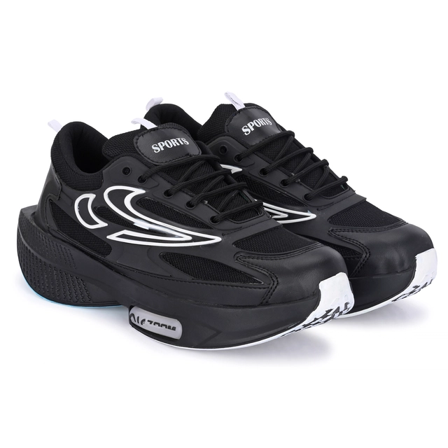 Sneakers for Men (Black, 6)