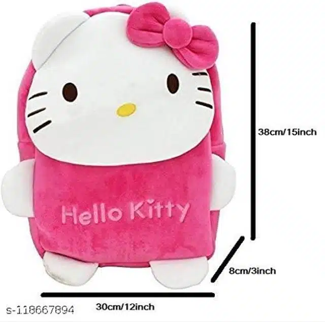 Plush School Bag for Kids (Pink)