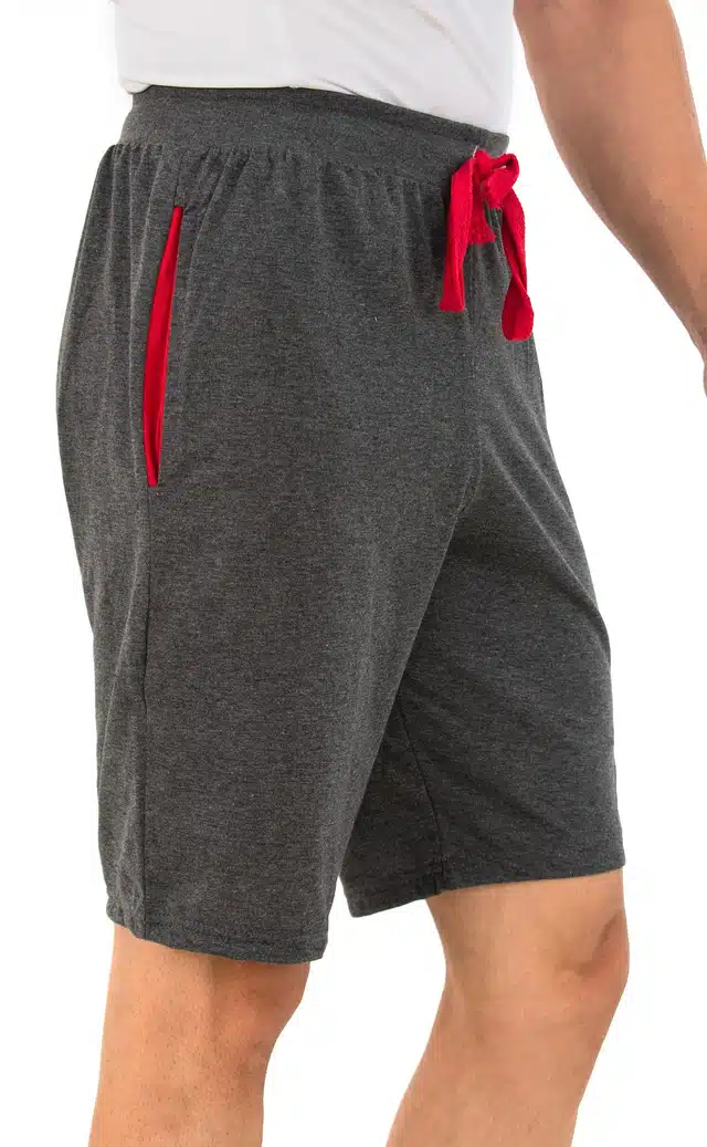 Shorts for Men (Grey Melange, M)