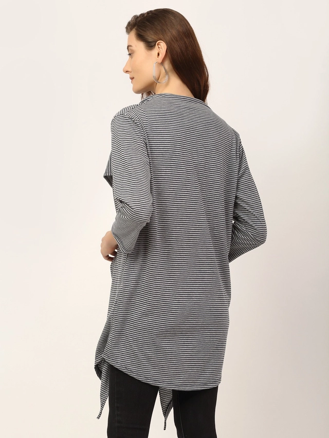 Pure Cotton Solid Shrug for Women (Grey, Free Size)