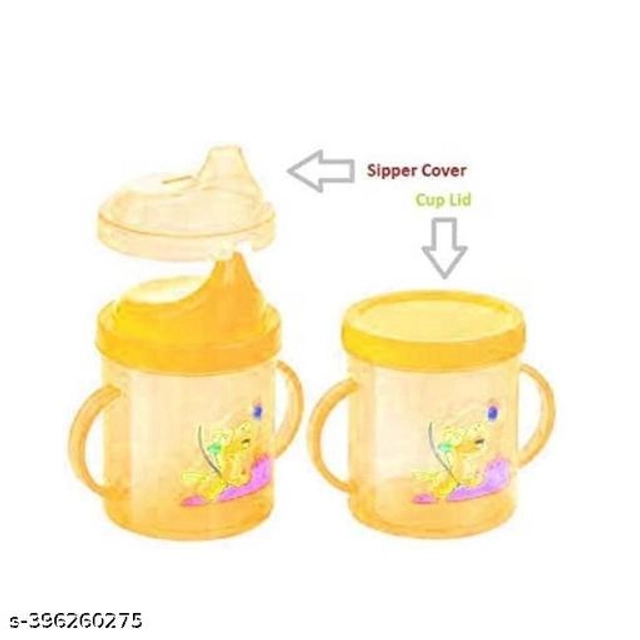 Plastic Sipper for Baby (Yellow, 250 ml)