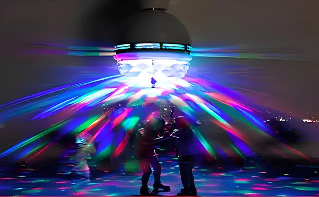 360 Degree Rotatable LED Crystal Disco Bulb (Multicolor)