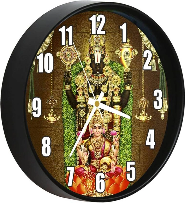 CAPIO Balaji Analog Wall Clock (Plastic, 25x25 cm)