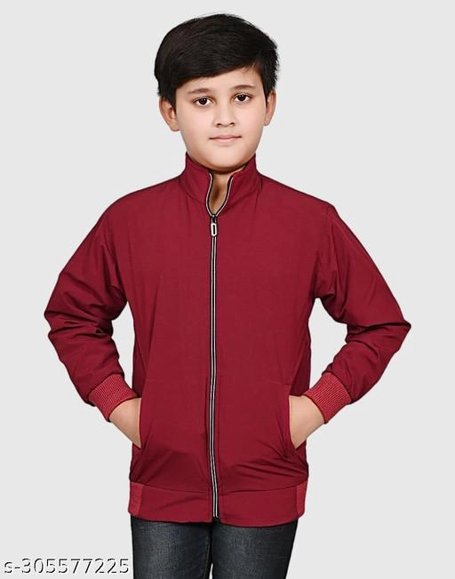 Jacket for Boys (maroon, 3-4 Years)