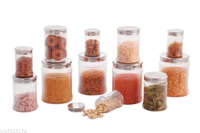 Plastic Storage Containers (Multicolor, Set of 12)