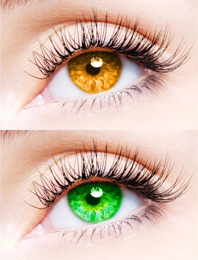 Colored Zero Power Contact Lenses for Men & Women (Yellow & Green, 8.6 mm) (Pack of 2)