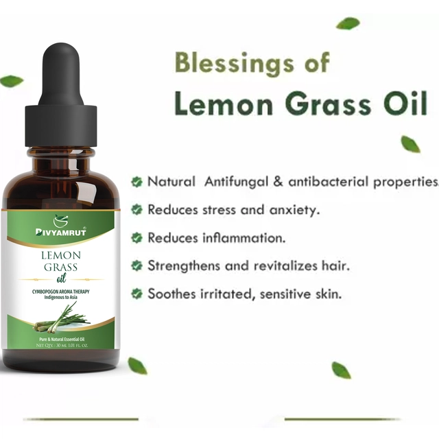 Divyamrut Lemongrass Essential Oil (30 ml)