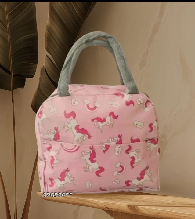 Polyester Lunch Bag for Men & Women (Pink)