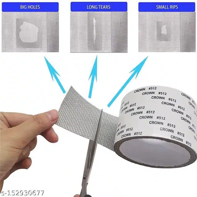 Waterproof Window Mosquito Net Covering Mesh Tape (White)